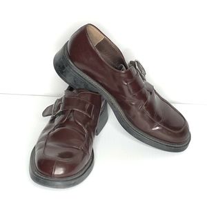 Kenneth Cole New York men's dark brown buckle shoe